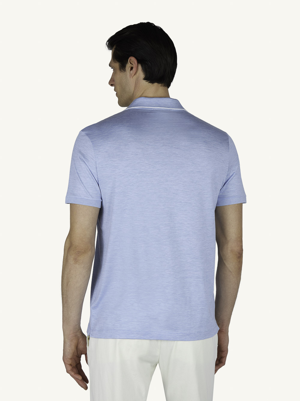 COTTON SILK POLO SHIRT