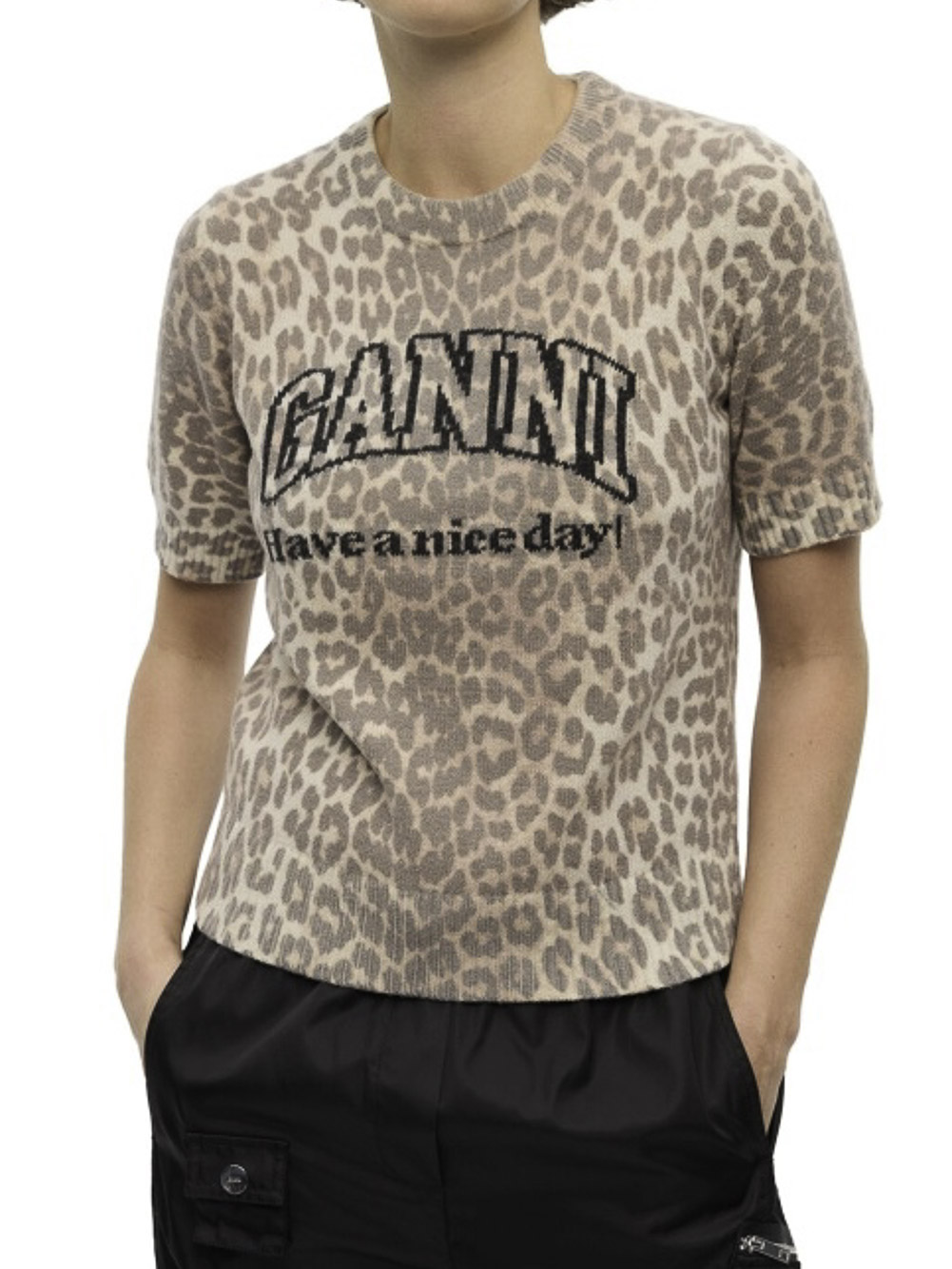 Graphic wool mix Ganni