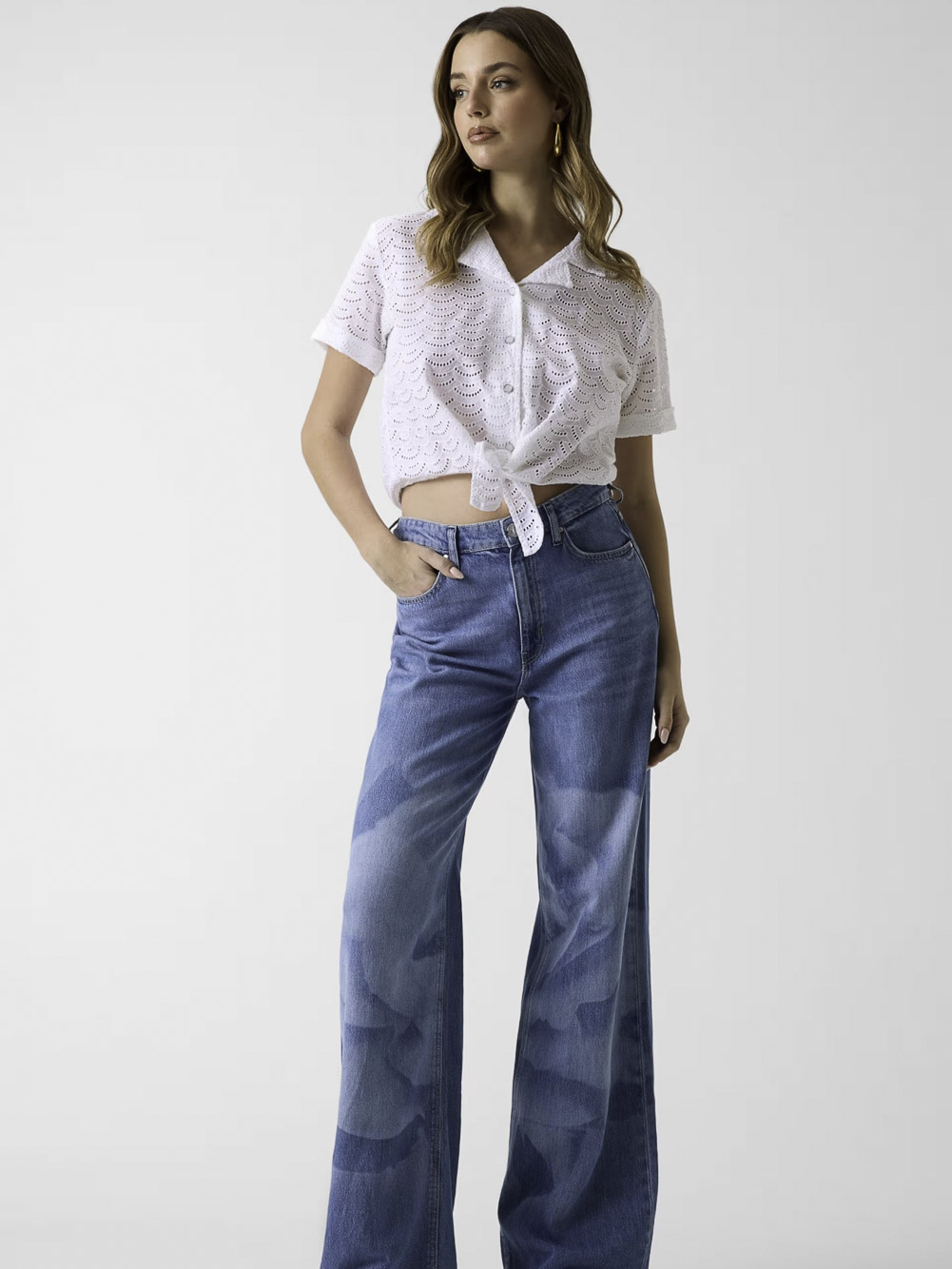 SS SHARON EYELETS SHIRT ΠΟΥΚΑΜΙΣΟ ΓΥΝΑΙΚΕΙΟ