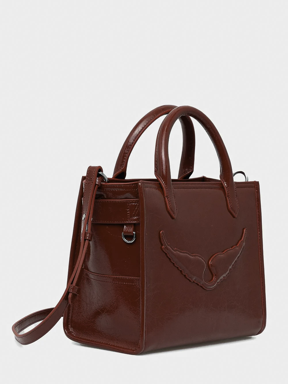 ANGEL TOTE XS WRINKLED PATENT