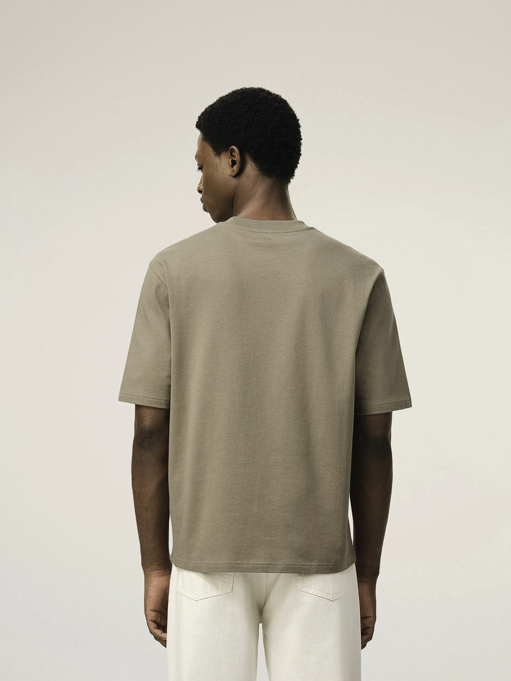 TSHIRT WITH TONAL EMBOSSED AMI DE COEUR