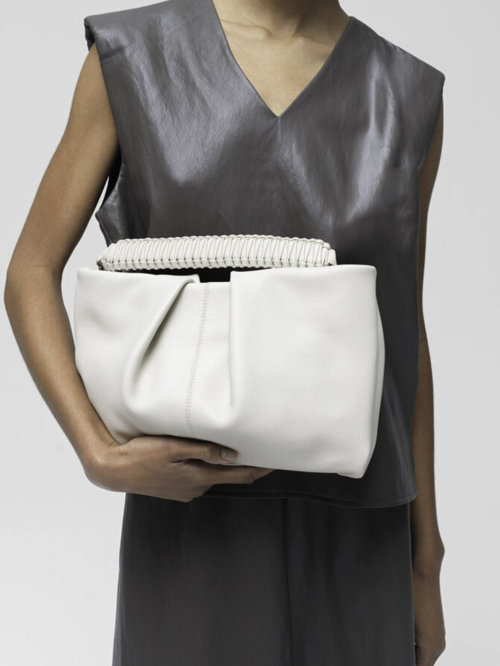 Maxi pleated clutch Callista