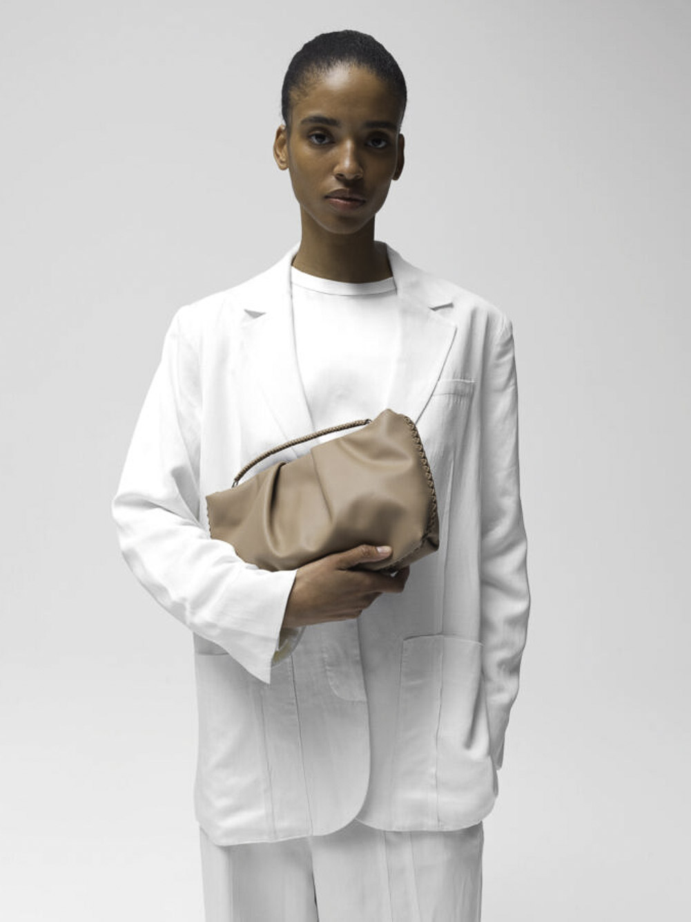 Pleated clutch Callista