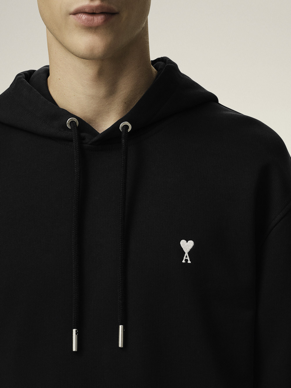 HOODIE WITH CONTRASTED AMI DE COEUR ΑΜΙ