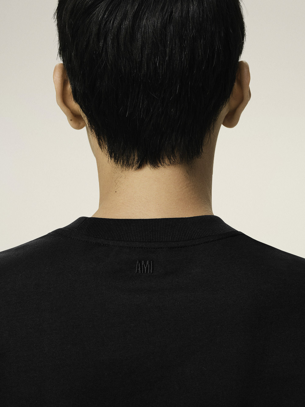 TSHIRT WITH CONTRASTED AMI DE COEUR AMI