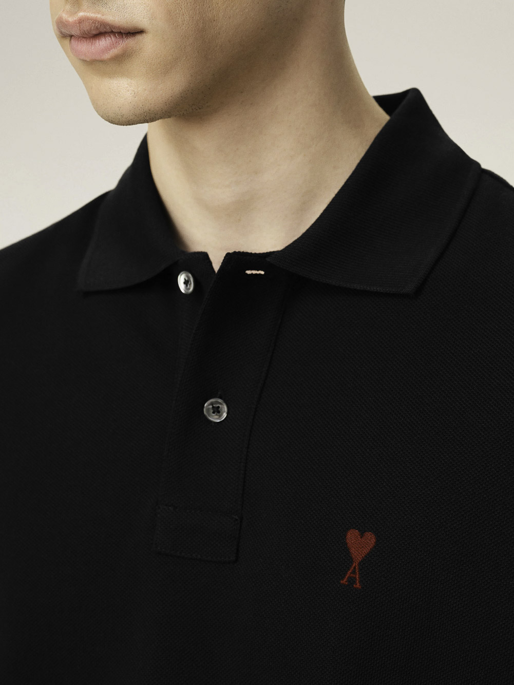 POLO WITH RED AMI DE COEUR AMI