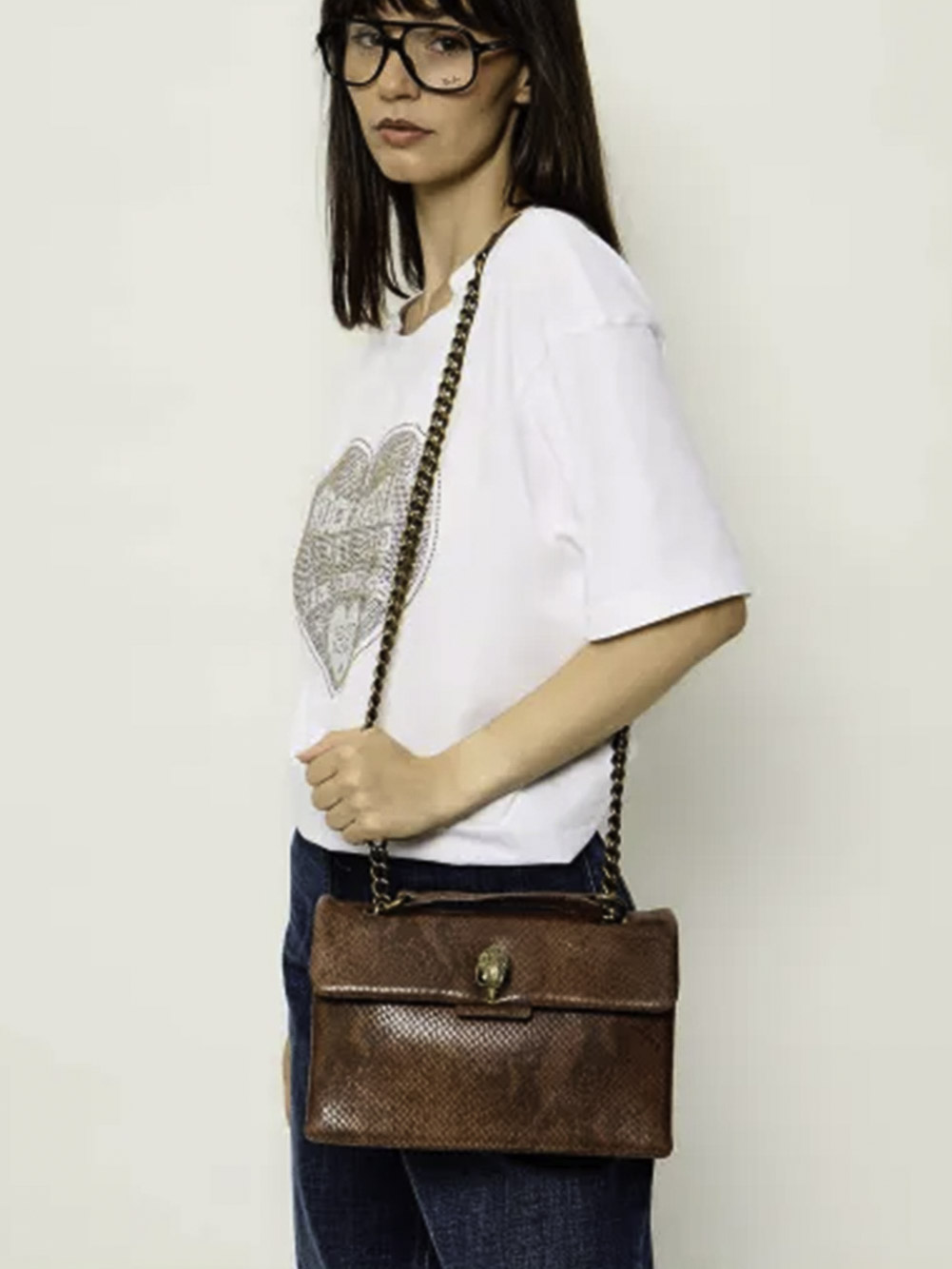 LEATHER KENSINGTON BAG Kurt Geiger