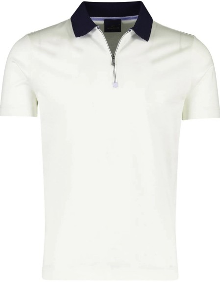 COTTON ZIPPED POLO SHIRT