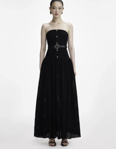 Ribbed  Knit maxi dress Self-Portrait