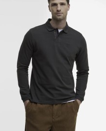 BARBOUR ESSENTIAL L/S TARTAN PIQUE POLO SHIRT