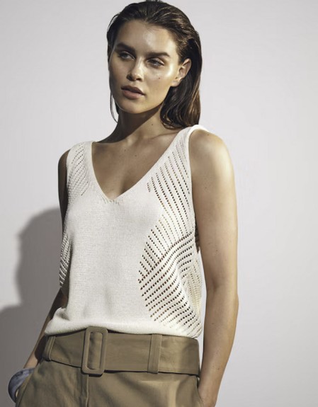 HELENA-OPEN STITCH VEST