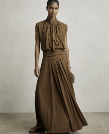 SAFFRON-JERSEY MAXI SKIRT