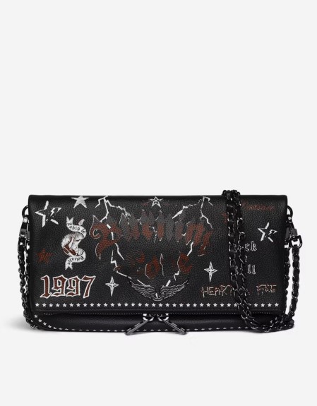 ROCK GRAINED LEATHER PUNK