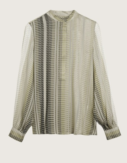 HERA BLOUSE MADE OUT OF SIGNATURE TEXTURED SILK