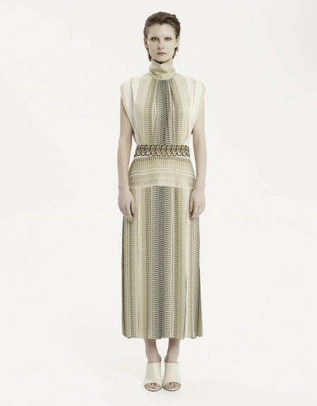 MIDI SLEEVELESS DRESS MADE OUT OF