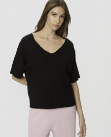 SLUB T-SHIRT WITH RAW EDGES