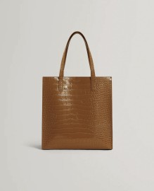 WENONAA Croc Effect Small Icon Bag