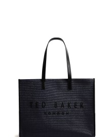 PALLMER Faux Raffia Large Icon Bag