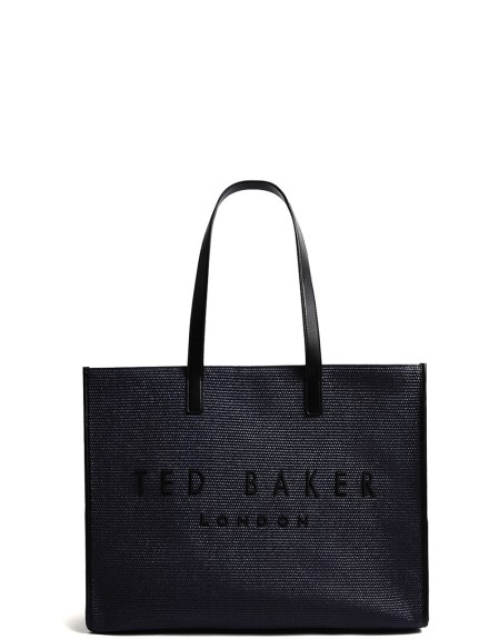 PALLMER Faux Raffia Large Icon Bag