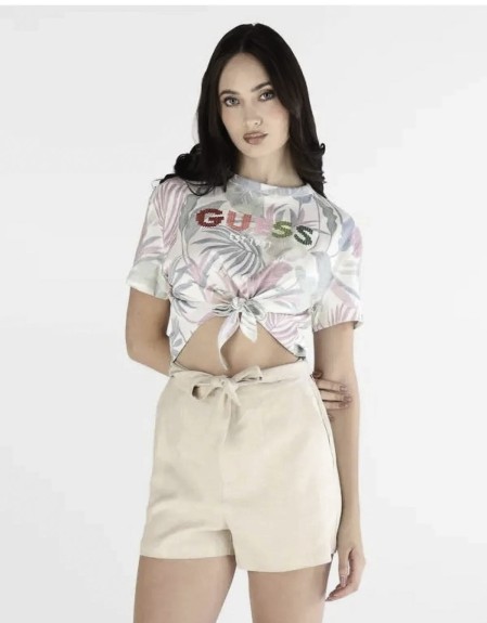 SS CN GUESS SCRIPT CROP TEE ΜΠΛΟΥΖΑ ΓΥΝΑΙΚΕΙΟ