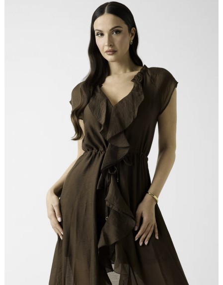 SS MAELYS RUFFLED LONG DRESS ΦΟΡΕΜΑ ΓΥΝΑΙΚΕΙΟ