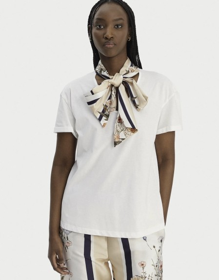 WHITE_WA6J21_T-SHIRT MODA M/C ΜΠΛΟΥΖΑ ΓΥΝΑΙΚΕΙΟ