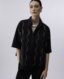 BLACK_CA6C54_ECS CAMICIA C/RICAMO ΠΟΥΚΑΜΙΣΟ ΓΥΝΑΙΚΕΙΟ