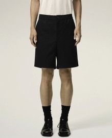 ELASTICATED WAIST SHORTS WITH EMBOSSED AMI
