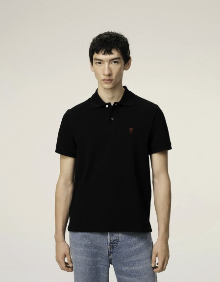 POLO WITH RED AMI DE COEUR