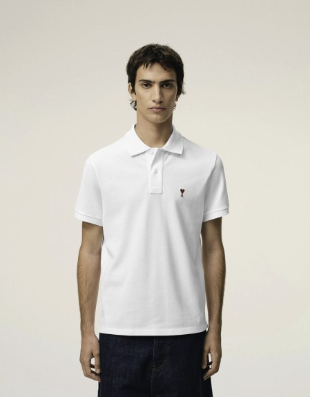 POLO WITH RED AMI DE COEUR