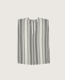 SLEEVELESS TOP WITH V NECK OPENING MADE OUT OF SIGNATURE TEXTURE