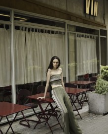 ALCESTES TROUSERS MADE OUT OF SIGNATURE TEXTURED SILK