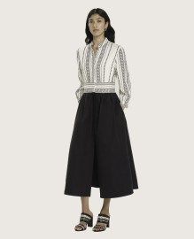 HALTER NECK MIDI BALLON DRESS MADE OUT OF SIGNATURE TEXTURED SIL