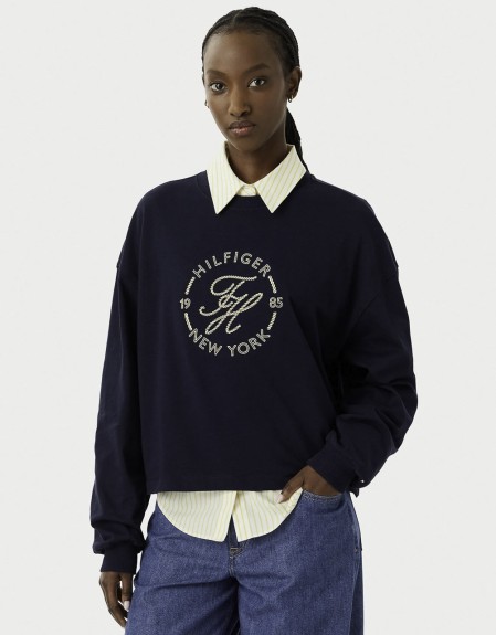TH ROUNDAL C-NK RLX LONGSLEEVE Tommy Hilfiger
