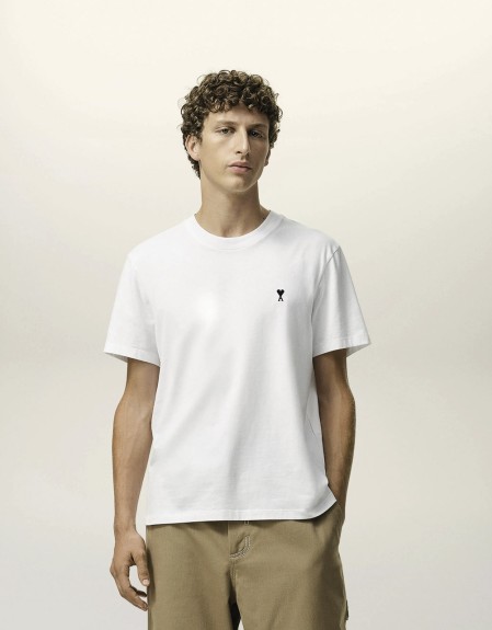 TSHIRT WITH CONTRASTED AMI DE COEUR AMI