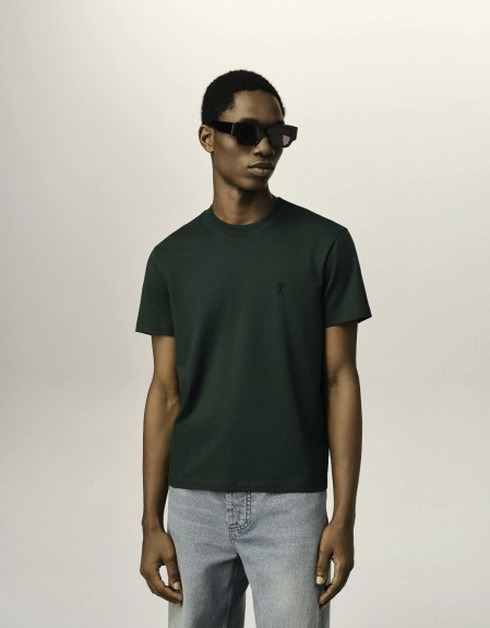 TSHIRT WITH CONTRASTED AMI DE COEUR AMI