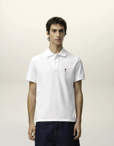 POLO WITH RED AMI DE COEUR AMI